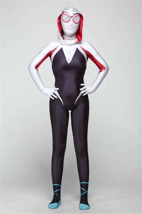 spider man and gwen costume|gwen stacy bodysuit.